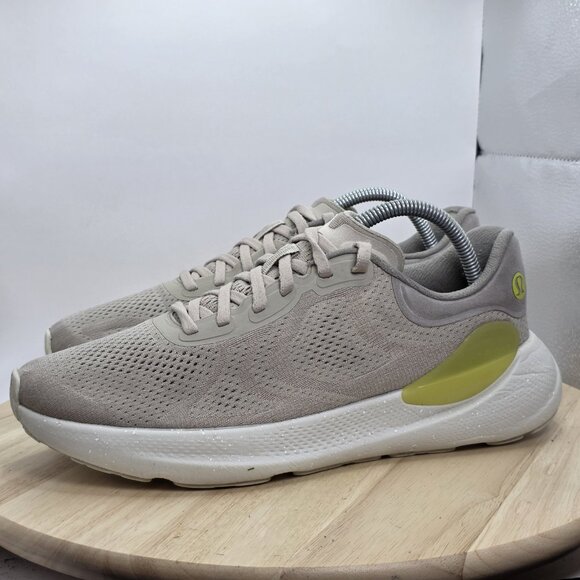Women's Size 10.5 - Lululemon BLISSFEEL Run 2 Running Shoe- Grey/Yellow - Picture 1 of 9